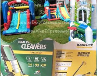 Gonfiabili per bambini puliti e sanificati
